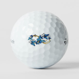 Pelotas De Golf Símbolo infinito de mariposas Morpho azules