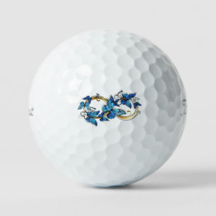 Pelotas De Golf Símbolo infinito de mariposas Morpho azules