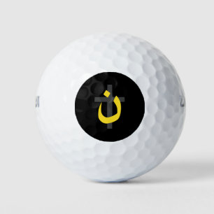 Pelotas De Golf Símbolo nazarino cristiano solidaridad y cruza