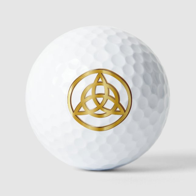Pelotas De Golf Símbolo Triquetra (Anverso)