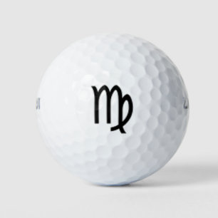 Pelotas De Golf Símbolo Virgo Zodiac Estándar por Kenneth Yoncich