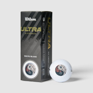 Pelotas De Golf Símbolo Yin Yang