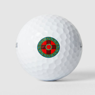Pelotas De Golf Símbolo zia nativo americano de Nuevo México