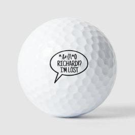 Pelotas De Golf Símbolos de barro de globo de historieta Golfer Lo