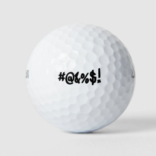 Pelotas De Golf Símbolos graciosos de maldición de palabrotas para