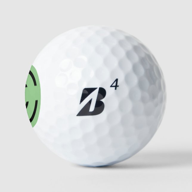 Pelotas De Golf simple mínimo añadir su nombre MONOGRAM GROOMSMEN (Logo)