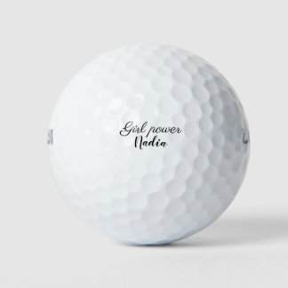 Pelotas De Golf simple poder de chica minimalista agregar nombre t