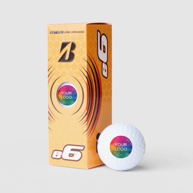 Pelotas De Golf Simple Template Custom Logo Bridgestone e6 (Embalaje)