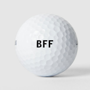 Pelotas De Golf Simple y mínimo BFF mejores amigos nombre personal