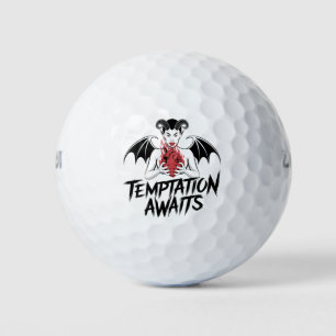 Pelotas De Golf Siniestro Diseño Gótico Demonio - Se espera tentac