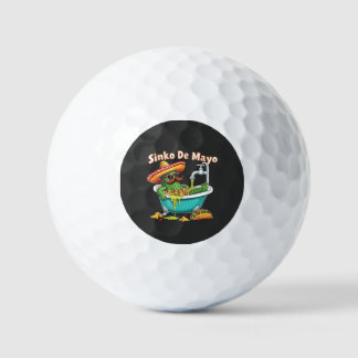 Pelotas De Golf Sinko de Mayo"Funny Cinco de Mayo Cactus