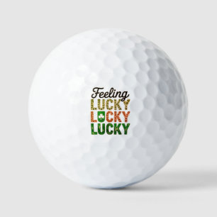 Pelotas De Golf Sintiéndose afortunado
