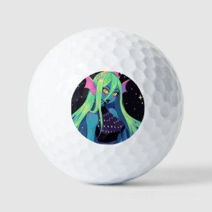 Pelotas De Golf Sirena de neón celestial — Vibes sirenas cósmicas