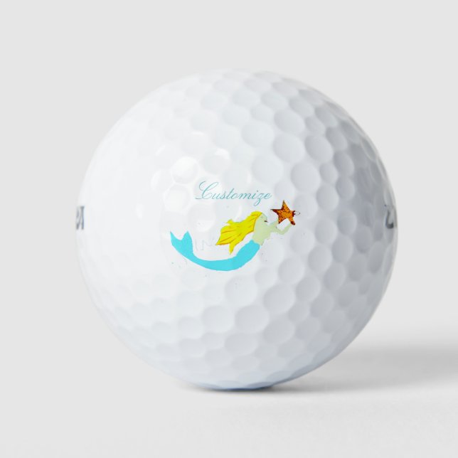 Pelotas De Golf Sirena rubia con Star Thunder_Cove (Anverso)