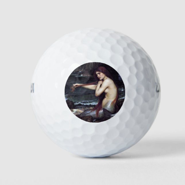 Pelotas De Golf Sirenita en la playa (Anverso)