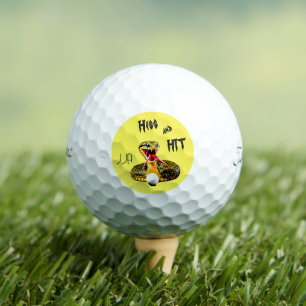 Pelotas De Golf Siseo y serpiente golpeada: regalo de golfista