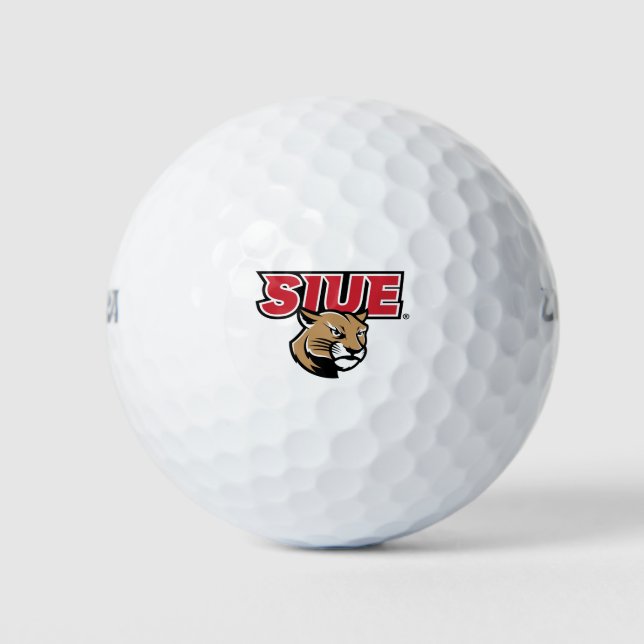 Pelotas De Golf SIUE Cougars (Anverso)