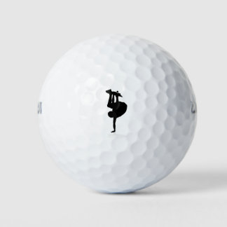 Pelotas De Golf Skateboarder de Silhouette