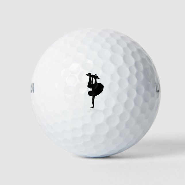 Pelotas De Golf Skateboarder de Silhouette (Anverso)