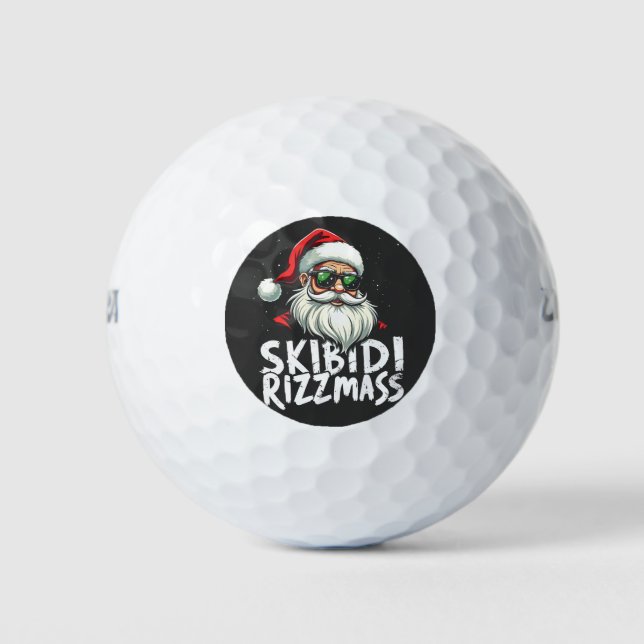 Pelotas De Golf Skibidi Rizzmas Navidades divertidos de jerga gene (Anverso)