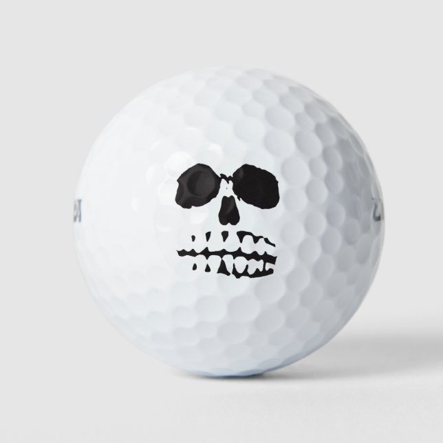 Pelotas De Golf Skull Face (Anverso)