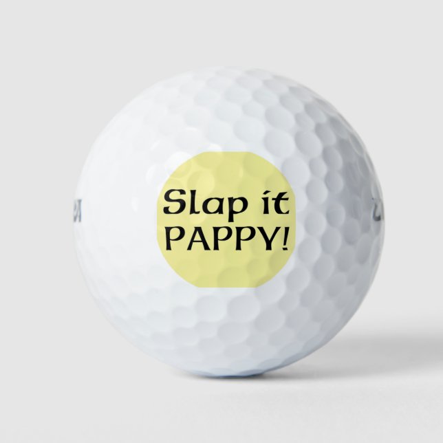 Pelotas De Golf Slap It Pappy (Anverso)