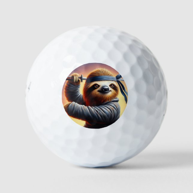 Pelotas De Golf Sloth Ninja (Anverso)