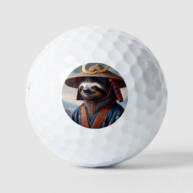 Pelotas De Golf Sloth Samurai (Anverso)