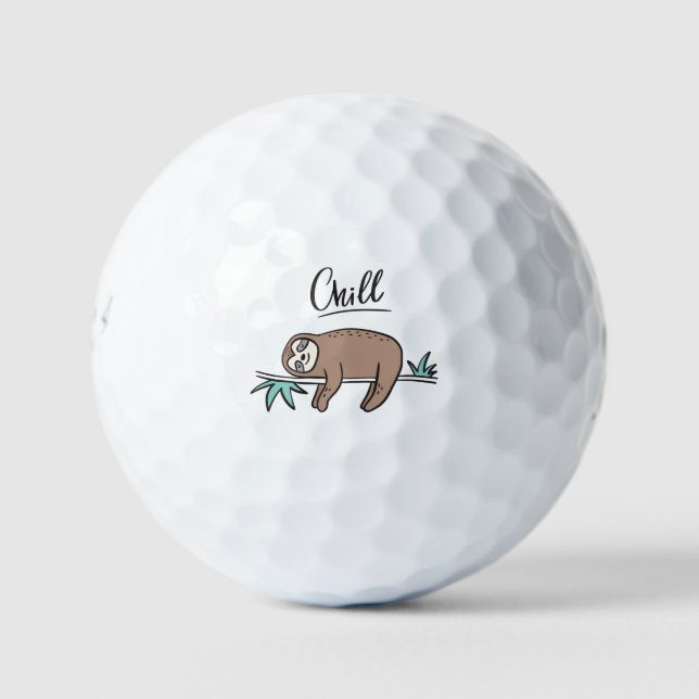 Pelotas De Golf Sloth Says Chill (Anverso)