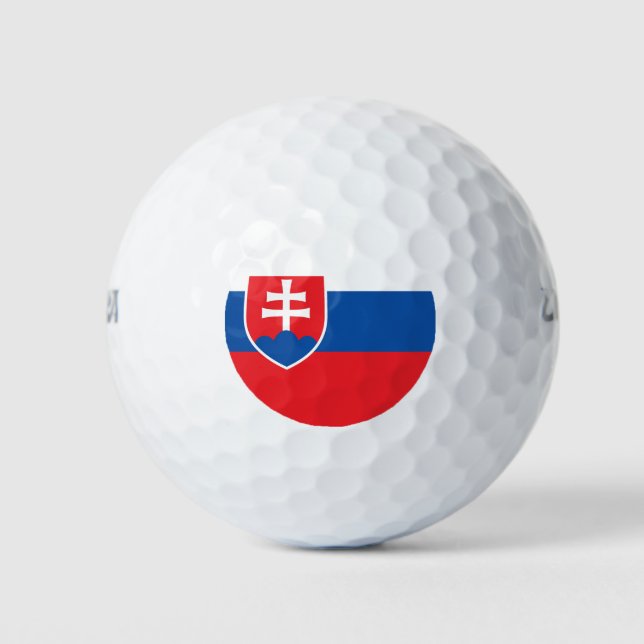 Pelotas De Golf Slovakia Flag (Anverso)
