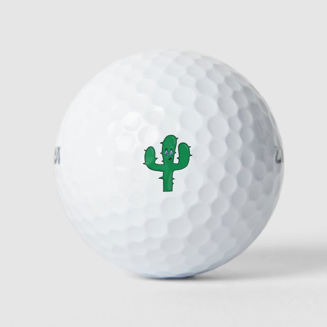 Pelotas De Golf Smiling Cactus (Anverso)