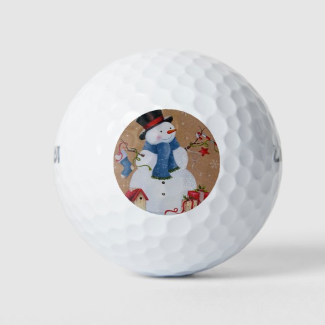 Pelotas De Golf Snowman (Anverso)