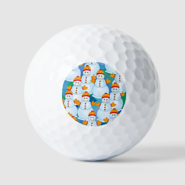 Pelotas De Golf Snowmen (Anverso)