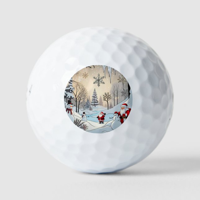 Pelotas De Golf "Snowy Mountain Retreat" (Anverso)