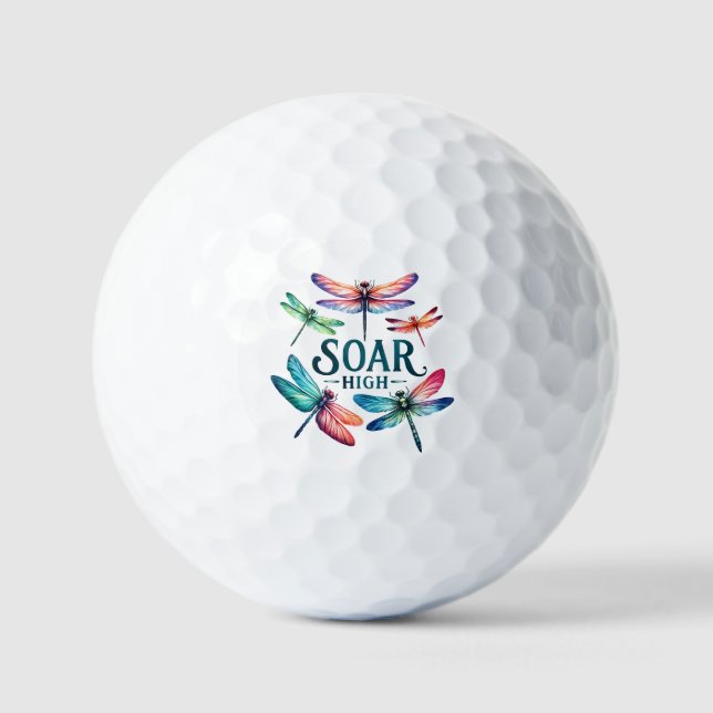 Pelotas De Golf Soar alto - Dragonfly artístico (Anverso)