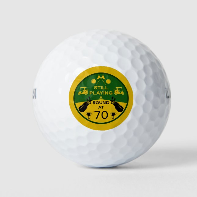 Pelotas De Golf Sobre el golfista de cumpleaños de Hill (Anverso)