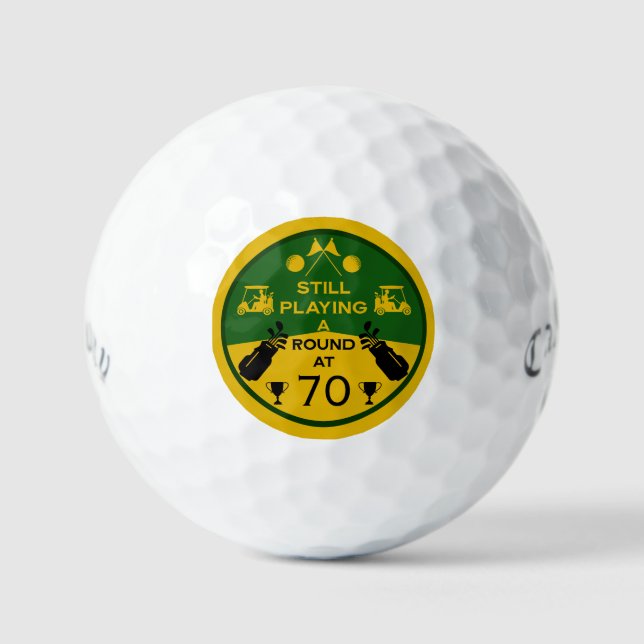 Pelotas De Golf Sobre el golfista de cumpleaños de Hill (Anverso)