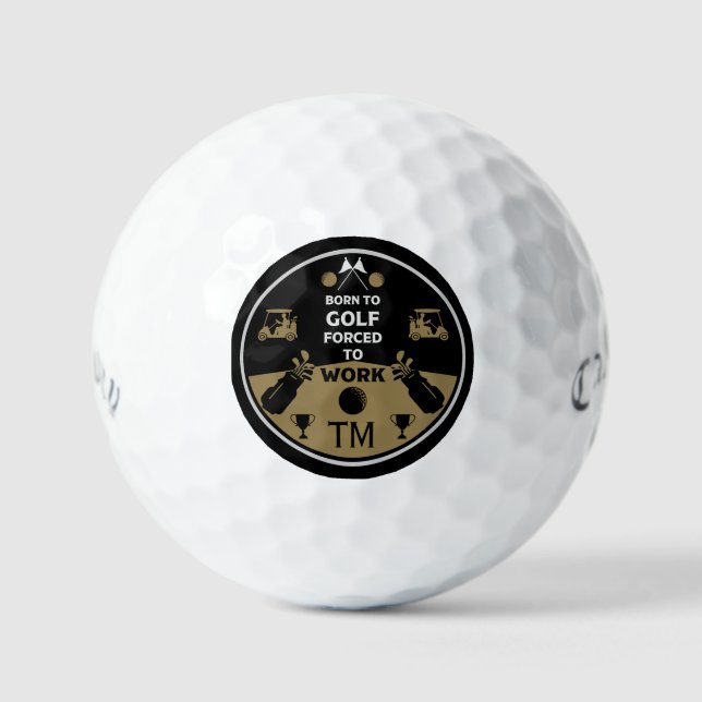 Pelotas De Golf Sobre el golfista de cumpleaños de Hill (Anverso)