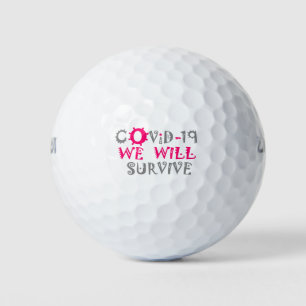 Pelotas De Golf Sobreviviremos a COVID-19 - Fuerza y resiliencia