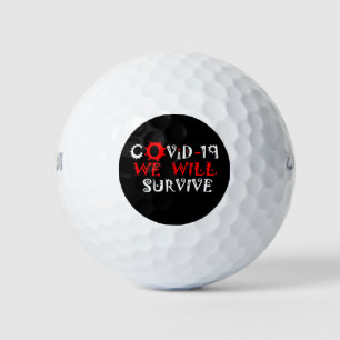 Pelotas De Golf Sobreviviremos a COVID-19 - Fuerza y resiliencia