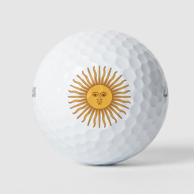 Pelotas De Golf Sol argentino (Anverso)