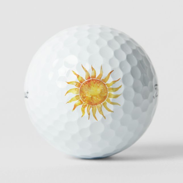 Pelotas De Golf Sol Brillante (Anverso)