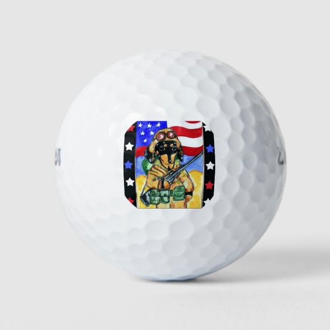 Pelotas De Golf Soldado Doxie (Anverso)