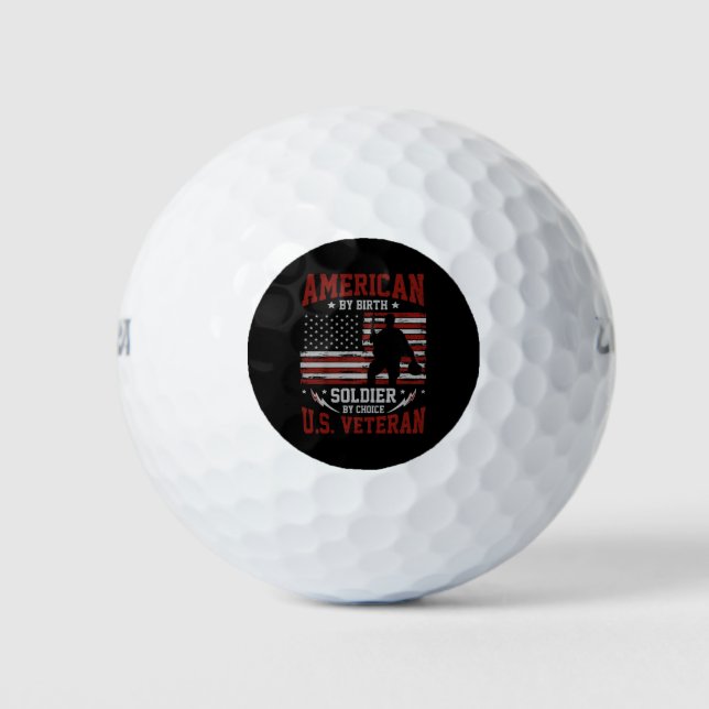 Pelotas De Golf Soldado norteamericano (Anverso)