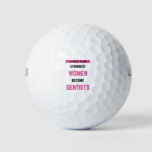 Pelotas De Golf Sólo Las Mujeres Más Fuertes Se Convierten En Dent