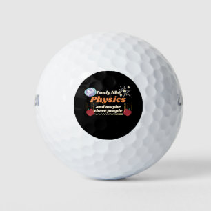 Pelotas De Golf Solo me gusta la física, y tal vez tres personas