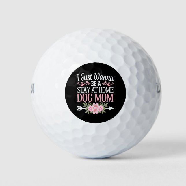 Pelotas De Golf Solo Quiero Quedarme En Casa Día de la Madre De Ma (Anverso)