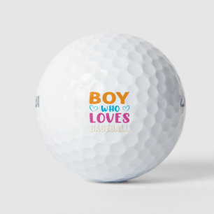 Pelotas De Golf Solo un chico que ama la tipografía del béisbol