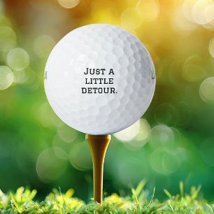 Pelotas De Golf Solo un pequeño desvío, Divertido, Cool, Minimalis