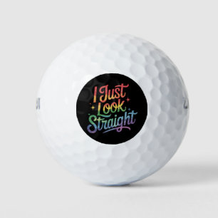 Pelotas De Golf Sólo veo aliado del orgullo gay gay LGBTQ